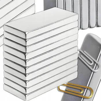 Interex Sada 10ks nástěnných magnetů s vysokou zátěží QUADRA / Chrome