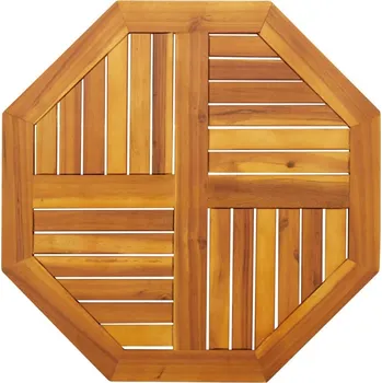 Psací stůl OMAXI Stolní deska 70 x 70 x 2 cm osmihranná masivní akáciové dřevo 630798