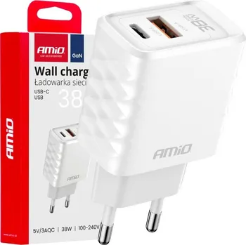 Síťová nabíječka 38W USB-A + USB-C