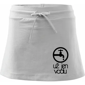 Dámská sukně Už jen vodu - Sportovní sukně - two in one - S ( Bílá )