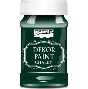 Speciální výtvarná barva Pentart Křídová a dekorační barva PENTART 100 ml BOROVICOVÁ ZELENÁ