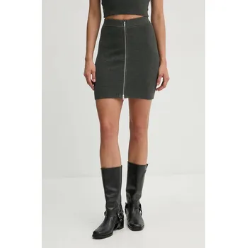 Dámská sukně Sukně Nanushka ISUL šedá barva, mini, NW24PFSK23494, S, 90X