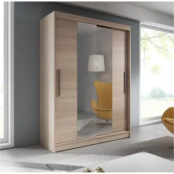 Šatní skříň Vital 01 šatní skříň 150, dub sonoma / zrcadlo