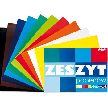 Sešit Sešit barevných řezacích papírů, A4