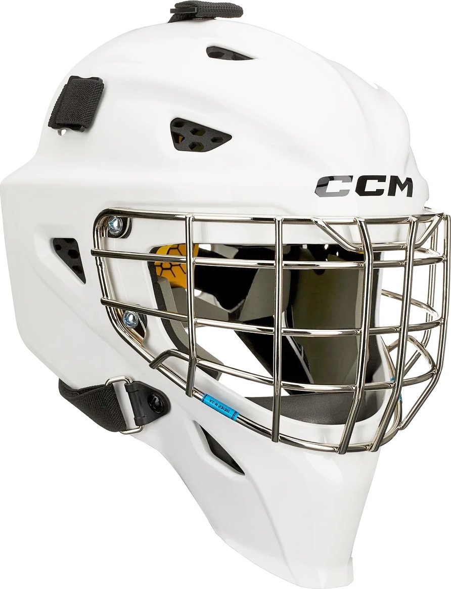 Brankářská maska CCM AXIS F5 Youth White Barva: bílá