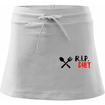 Dámská sukně R.I.P. Diet - Sportovní sukně - two in one - XL ( Bílá )