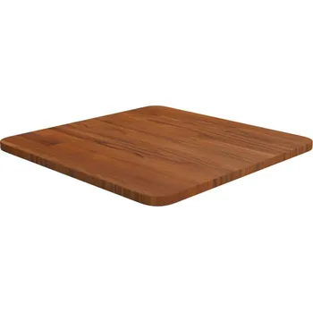 Psací stůl OMAXI Čtvercová stolní deska tmavě hnědá 40x40x1,5 cm ošetřený dub 930076