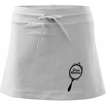 Dámská sukně Jsem barbína zrcadlo - Sportovní sukně - two in one - S ( Bílá )