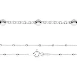 Dámský stříbrný náramek s kuličkami