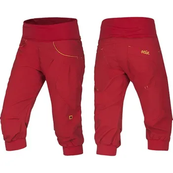 Dámské kraťasy OCUN Noya Shorts Women VÝPRODEJ - Dámské lezecké 3/4 kalhoty Barva: Red/Yellow, Velikost: XS