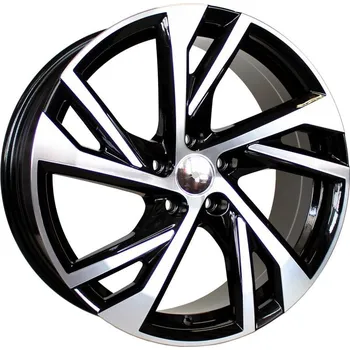 Alu kolo Alu kola Racing Line FE183, 19x8 5x108 ET45, černá + leštění vhodné pro Volvo S60 III (od 2019), Volvo V60 II (od 2019)
