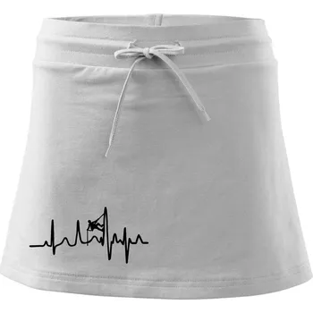 Dámská sukně EKG horolezec - Sportovní sukně - two in one - M ( Bílá )