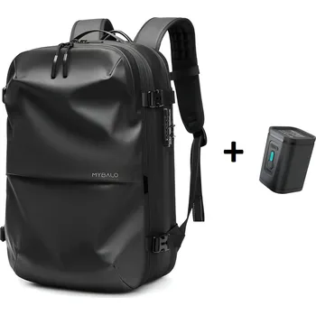 batoh na notebook MYBALO Vacuo Air 17,3" černý + kompresní pumpa