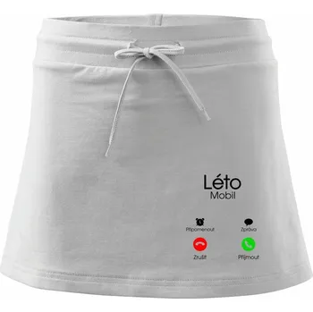 Dámská sukně Léto volá - Sportovní sukně - two in one - S ( Bílá )