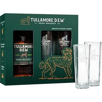 Whisky Tullamore Dew + 2x sklenička 0,7 l