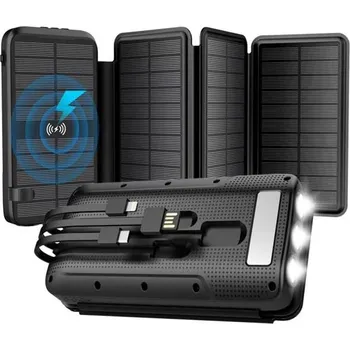 Powerbanka Wodasport - T16P4 - SOLARWINGS OUTDOOR ADVENTURE™ T16P4,16000 MAH,4x PANEL 1.2AH, solární powerbanka