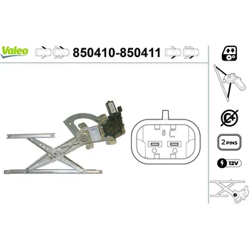Karosérie Zvedací zařízení oken VALEO 850410