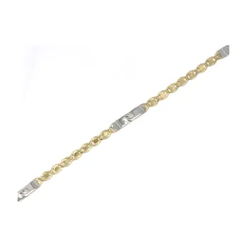 Náramek Zlatý náramek bicolor PATTIC AU 585/1000 2,20 gr BA02103-18