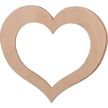 Rám na obraz Dřevěný fotorámeček srdíčko