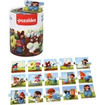 PUZZLIKA Baby dějové puzzle skládačka Výroba džínů velké dílky set 15ks