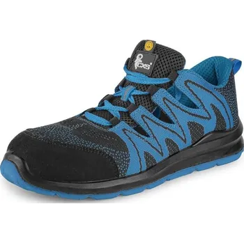 Pracovní obuv MOLAT TEXLINE S1P CXS polobotka ESD - černá/modr - 34