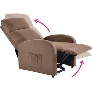 Křeslo Křeslo NERIS Světle hnědá Doprava ZDARMA.