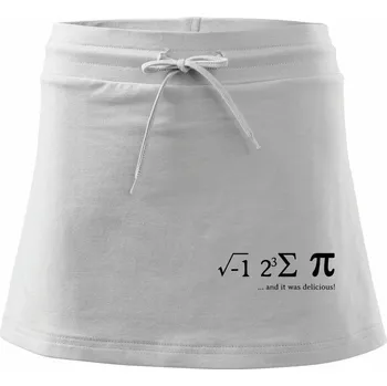 Dámská sukně And it was delicious - Sportovní sukně - two in one - XL ( Bílá )