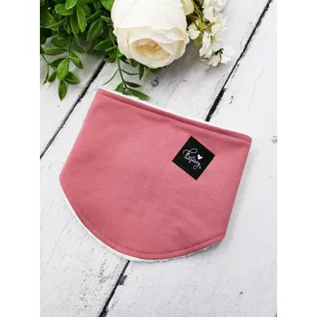 Nákrčník Kulišárny Nákrčník s beránkem - rozepínací OLD PINK White VELIKOST: 134/dospělácká