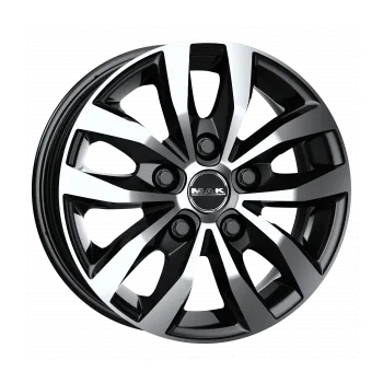 Alu kolo Alu disk MAK LOAD5 6.5x15, 5x118, 71.1, ET55 BLACK MIRROR