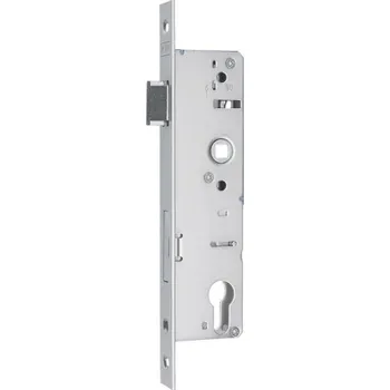 Zámek na kolo Zámek do branky s hranatým niklovaným předkem pro zapuštění 55mm, ZZ-16