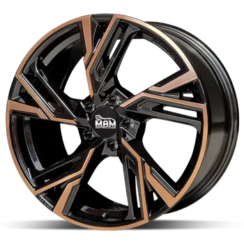 Disk Alu disk MAM RS5 MBFC 8,5x20 5x112 ET30 černý matný měděný
