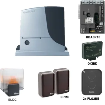 Pohon brány Sada pohonu pro posuvnou bránu do 600kg/8m NICE Robus RB600 (X)