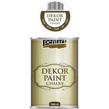 Speciální výtvarná barva Pentart Křídová a dekorační barva PENTART 1000 ml BÍLÁ