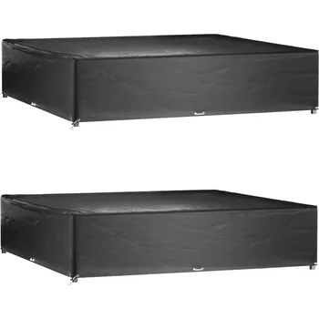 Krycí plachta Plachty na zahradní nábytek 2 ks 16 oček 240x240x55 cm čtverec IM_3155355