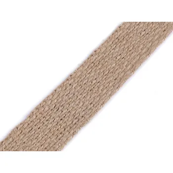 Jutový popruh šíře 30 mm, barva režná