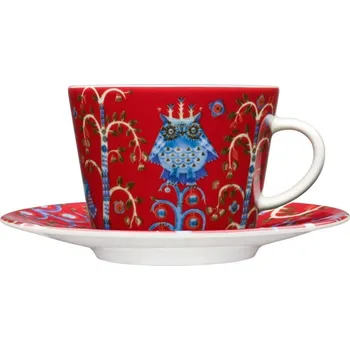 Iittala Šálek s podšálkem Taika 0,2l, červený