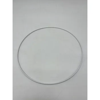 Vánoční dekorace Kovová dekorační obruč bílá 30 cm