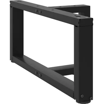 Jídelní stůl OMAXI Nohy konferenčního stolku ve tvaru T, 2 ks, černé, 60 x 25 x (30-31) cm, ocel 316721