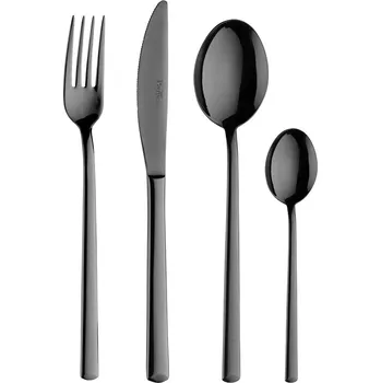 Příbor PINTINOX Sada příborů SYNTHESIS TITANIUM 24 ks v dřevěné krabici