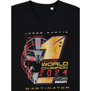 Pánské tričko Mistrovské tričko Jorge Martin #MART1NATOR černé S