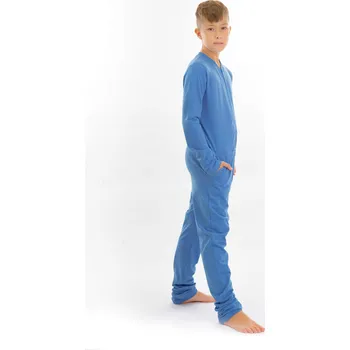 Chlapecké pyžamo Dendy Chlapecký overal pyžamový dlouhý Sea blue Velikost: 134