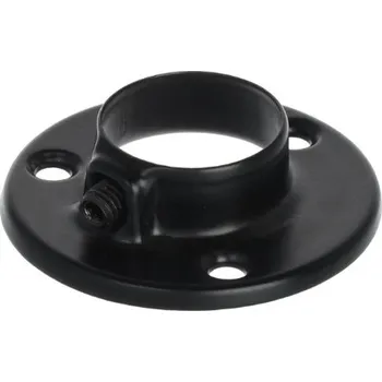 In-Design Držák kulaté šatní tyče, průměr 25 mm - černý