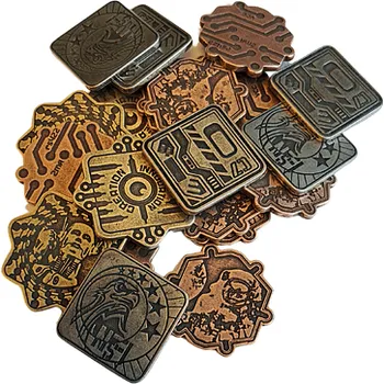 Příslušenství k deskovým hrám imago Sada kovových mincí - Sci-fi