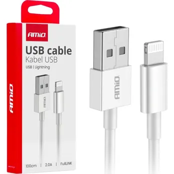 Kabel USB-A -> Lightning 1m 2A