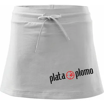 Dámská sukně Plata oplomo - Sportovní sukně - two in one - XL ( Bílá )