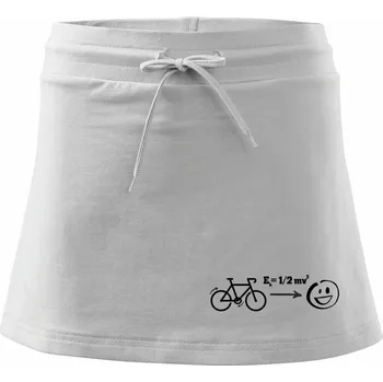 Dámská sukně Kinetická energie kolo - Sportovní sukně - two in one - XL ( Bílá )