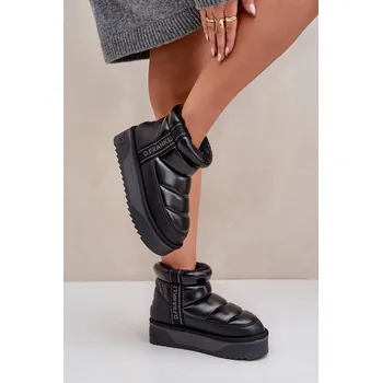 Dámská zimní obuv Nízké Sněhule Na Silné Podešvi D.Franklin DFSH371011 Barva: Černá, Velikost: 39