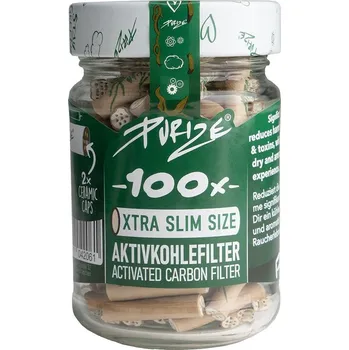 Sklenice Purize XTRA Slim 5.9mm uhlíkové filtry Organic, sklenice 100 ks