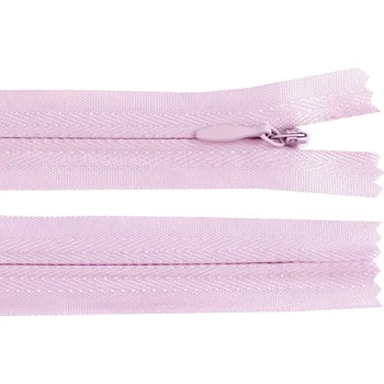 Galanterie Spirálový zip skrytý No 3 délka 45 cm, barva 165 fialová sv.