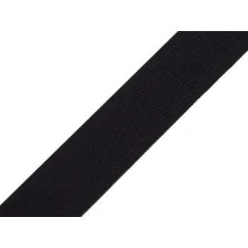 Bavlněný popruh šíře 30 mm, barva 7001 černá